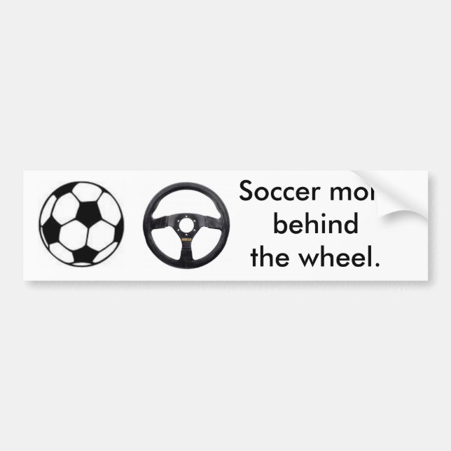 Soccer mum bumper sticker (Front)