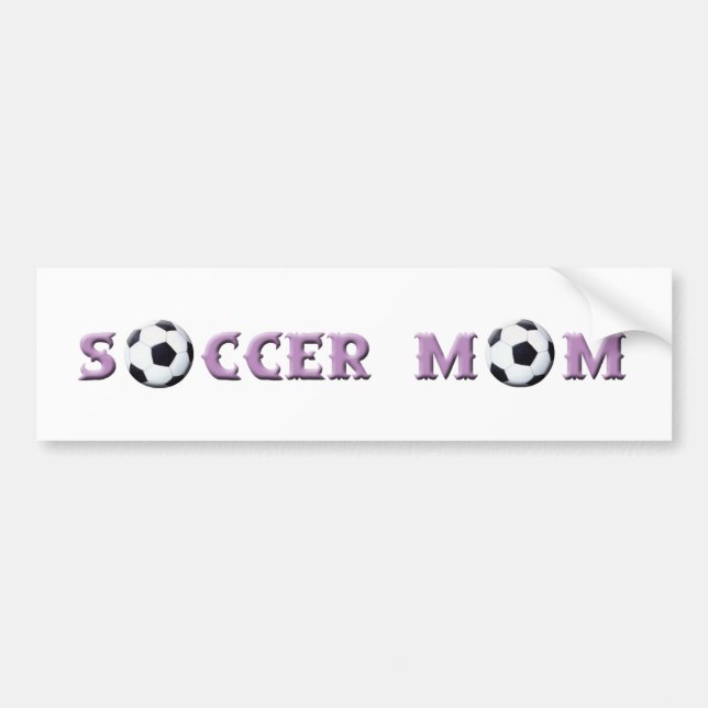 Soccer Mum bumper sticker (Front)