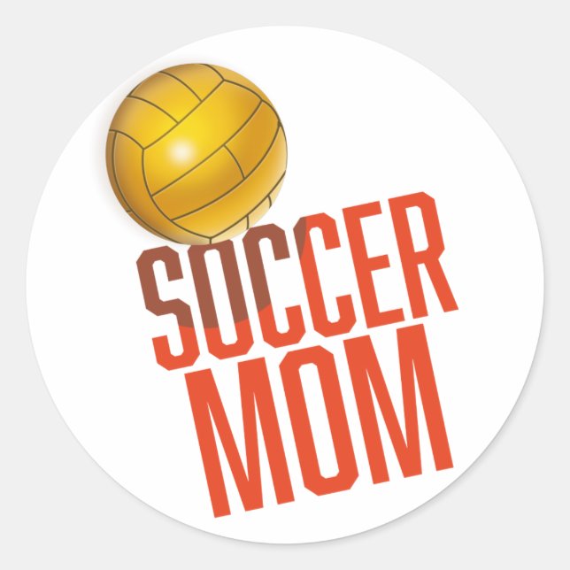 Soccer Mum Classic Round Sticker (Front)