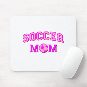 Soccer Mum Drawing And Text All Pink Mouse Pad