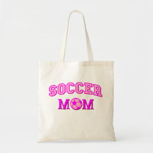 Soccer Mum Drawing And Text All Pink Tote Bag