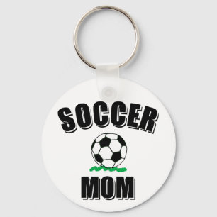 Soccer Mum Drawing And Text Key Ring