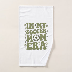 Soccer Mum Era Vintage Sports Mum Shirt Design_1 Hand Towel