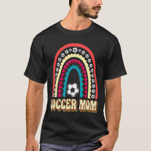 Soccer Mum Family Matching Cute Sports Rainbow Soc T-Shirt