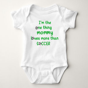 Soccer Mum Football Baby Boy Cute Baby Bodysuit