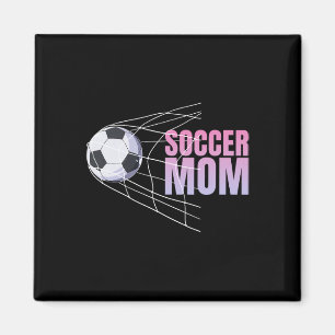 Soccer Mum Footll Sport Footller Soccer Player Mot Magnet