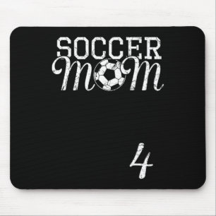 Soccer Mum Jersey Number 4 Favourite Player #4 Tea Mouse Pad