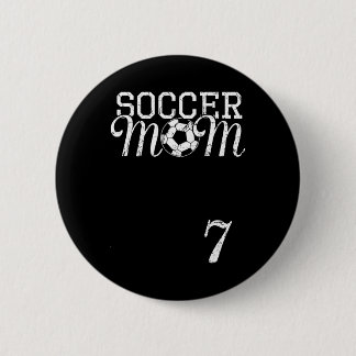 Soccer Mum Jersey Number 7 Favourite Player #7 Tea 6 Cm Round Badge