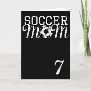 Soccer Mum Jersey Number 7 Favourite Player #7 Tea Card