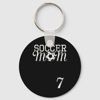 Soccer Mum Jersey Number 7 Favourite Player #7 Tea Key Ring