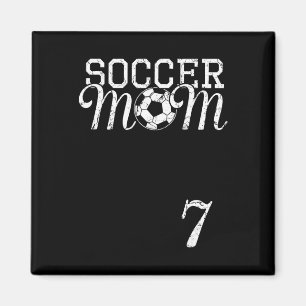 Soccer Mum Jersey Number 7 Favourite Player #7 Tea Magnet
