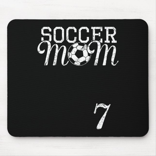 Soccer Mum Jersey Number 7 Favourite Player #7 Tea Mouse Pad (Front)