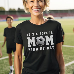 Soccer Mum Kind of Day Black T-Shirt