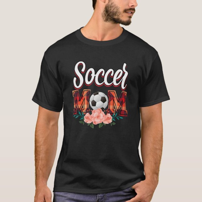 Soccer Mum Leopard Funny Soccer Mum Mother's Day 2 T-Shirt (Front)