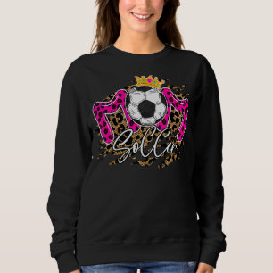 Soccer Mum Leopard Mother's Day 2022 Soccer Mum B Sweatshirt