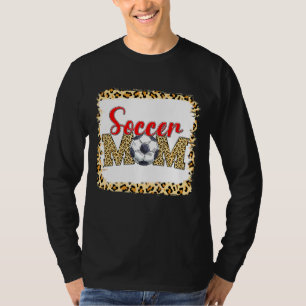 Soccer Mum Leopard Sport Ball Mum Mother's Day 1 T-Shirt
