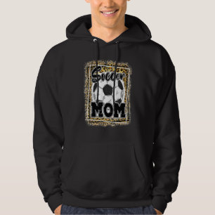 Soccer Mum Leopard Sport Ball Mum Mother's Day Hoodie