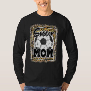 Soccer Mum Leopard Sport Ball Mum Mother's Day T-Shirt