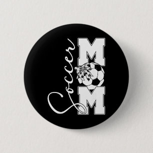 Soccer Mum Mother Family Matching Birthday Team Su 6 Cm Round Badge