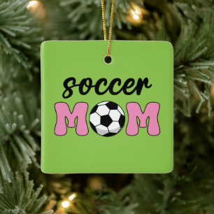 Soccer Mum Mother's Day Ceramic Ornament