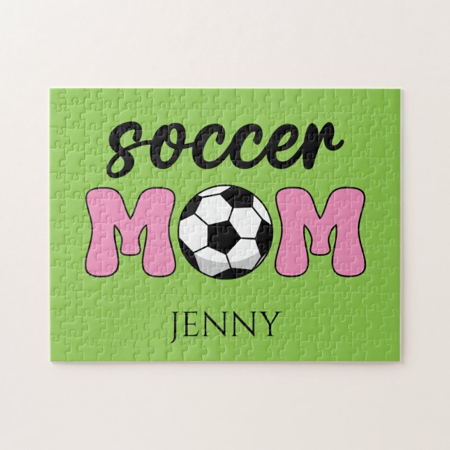 Soccer Mum Mother's Day Personalise Jigsaw Puzzle (Horizontal)