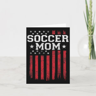 Soccer Mum Proud American Flag Usa Patriot Patriot Card