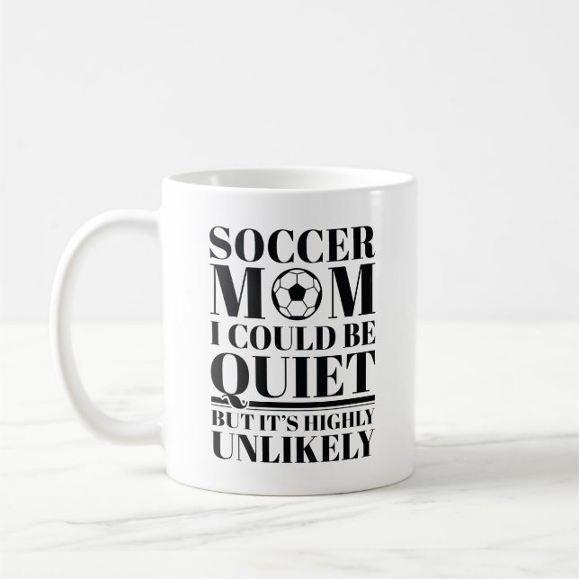 Soccer Mum Quiet Coffee Mug (Left)