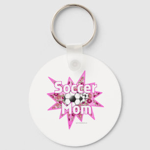 Soccer Mum Roses Key Ring
