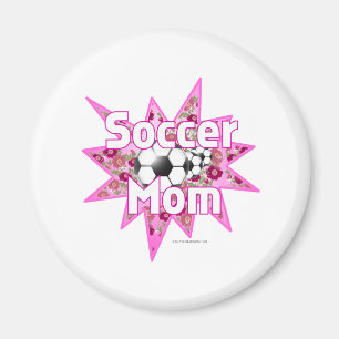 Soccer Mum Roses Magnet