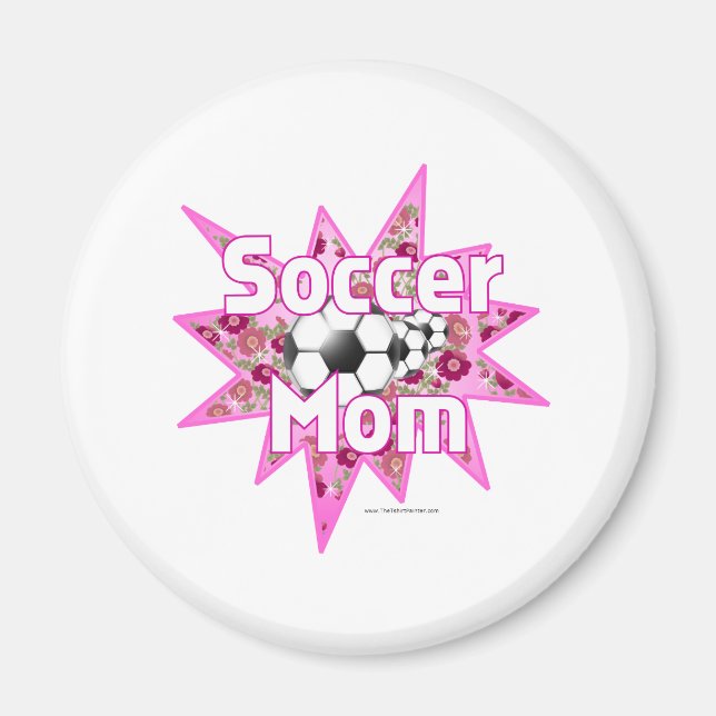 Soccer Mum Roses Magnet (Front)