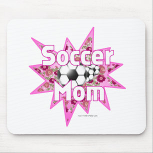 Soccer Mum Roses Mouse Pad