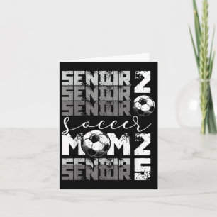 Soccer Mum Senior 2025 High School Graduation Outf Card