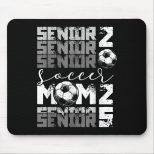 Soccer Mum Senior 2025 High School Graduation Outf Mouse Pad