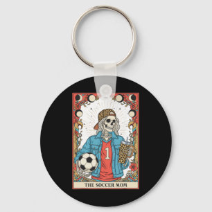 Soccer Mum Tarot Card Skeleton Soccer Mama Mother' Key Ring