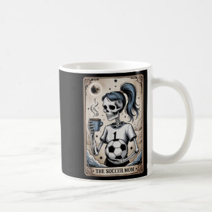Soccer Mum Tarot Card, Vintage Halloween Soccer Ma Coffee Mug