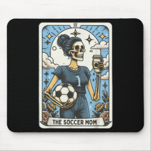 Soccer Mum Tarot Card Vintage Halloween Soccer Mam Mouse Pad