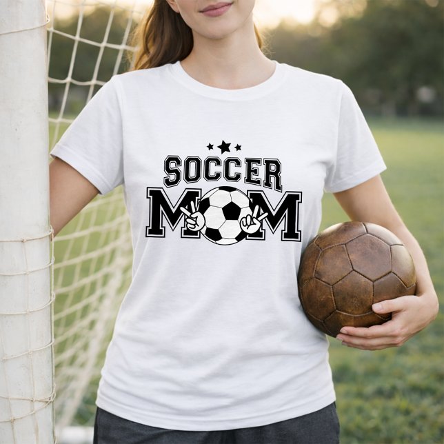 Soccer Mum Varsity Style With Ball T-Shirt (Creator Uploaded)