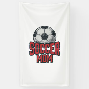 Soccer Mum Vintage Distressed Sports Shirt Design_ Banner