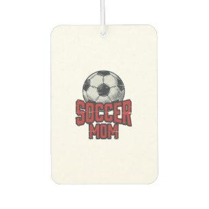 Soccer Mum Vintage Distressed Sports Shirt Design_ Car Air Freshener