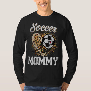 Soccer Mummy Leopard Ball Mother's Day T-Shirt
