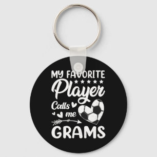Soccer My Favourite Player Calls Me Grams _1 Key Ring