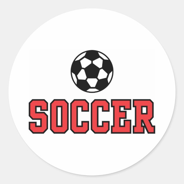 Soccer N Ball12 Classic Round Sticker (Front)