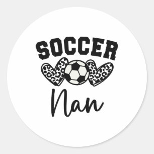 Soccer Nan Matching Family Soccer Classic Round Sticker