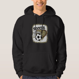 Soccer Nana Grandma Leopard Print Mother's Day Spo Hoodie