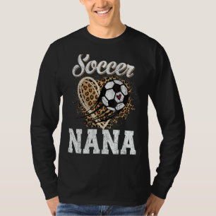 Soccer Nana Leopard Ball Mother's Day T-Shirt
