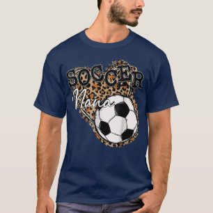 Soccer Nana Leopard Mother's Day 226 T-Shirt