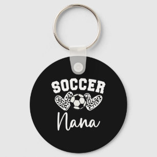 Soccer Nana Matching Family Soccer Key Ring