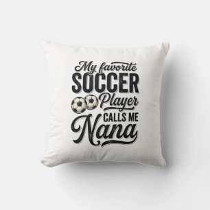 Soccer Nana Vintage Engraving Family Player Shirt_ Cushion