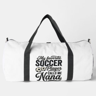 Soccer Nana Vintage Engraving Family Player Shirt_ Duffle Bag