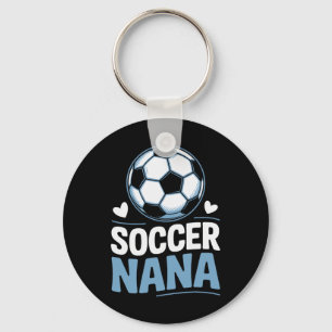 Soccer Nana With Heart For Soccer Lovers  Key Ring